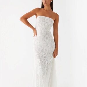 Peppermayo Midnight Lace Maxi Dress